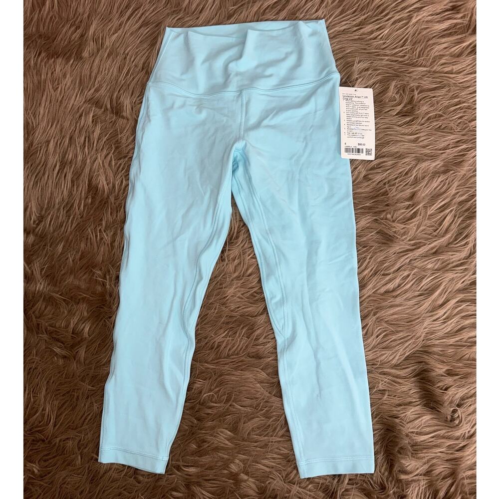New Lululemon Align HR Crop 23" ICBU women's size 8